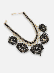 Gold Plated Party Designer Stone Statement Necklace