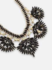 Gold Plated Party Designer Stone Statement Necklace