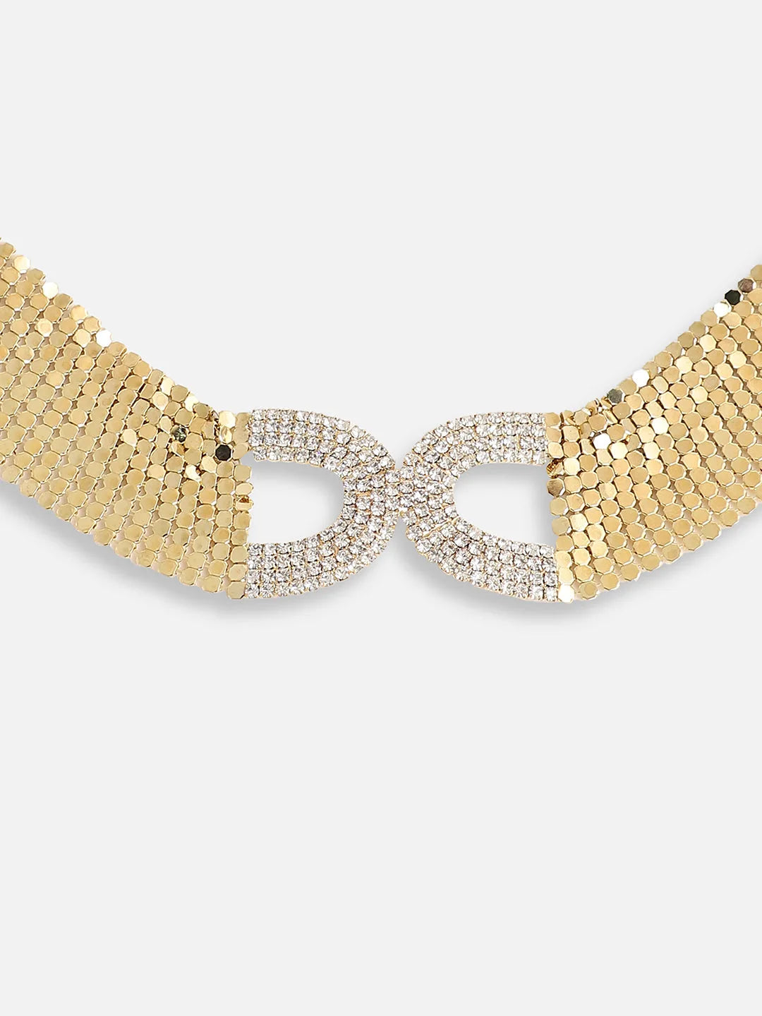 Gold Plated Party Designer Stone Choker Necklace