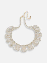 Gold Plated Party Designer Stone Statement Necklace