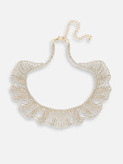 Gold Plated Party Designer Stone Statement Necklace