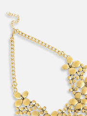 Gold Plated Party Designer Stone Statement Necklace