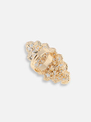 Gold Plated Party Designer Stone Ring