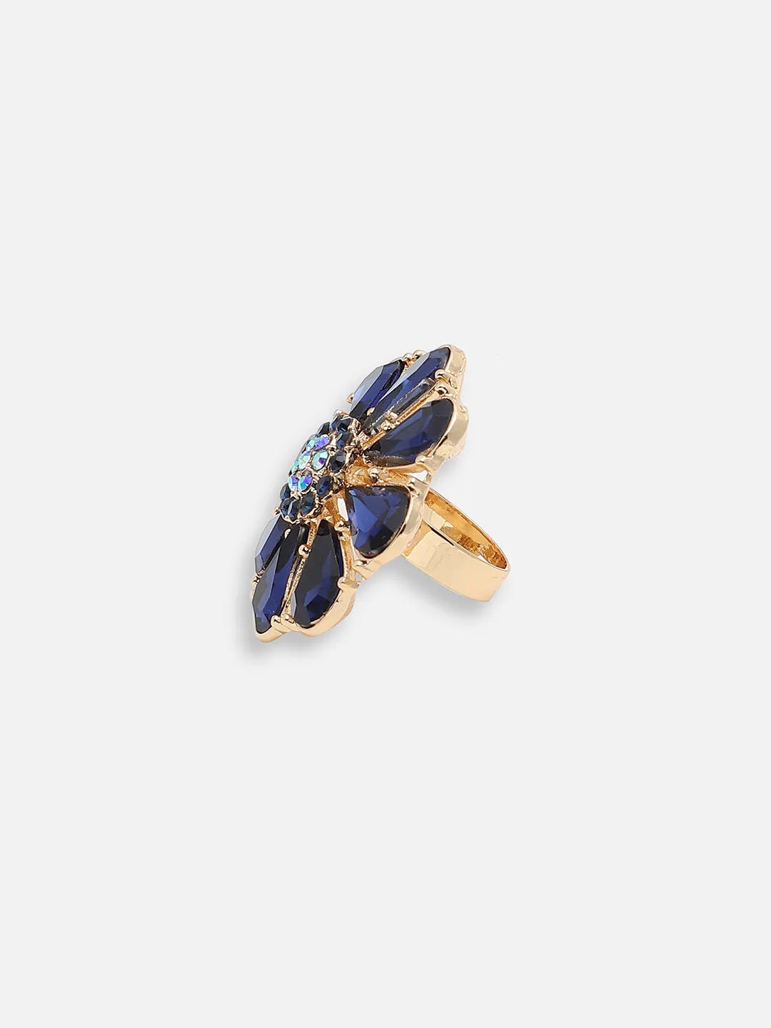 Gold Plated Party Designer Stone Ring