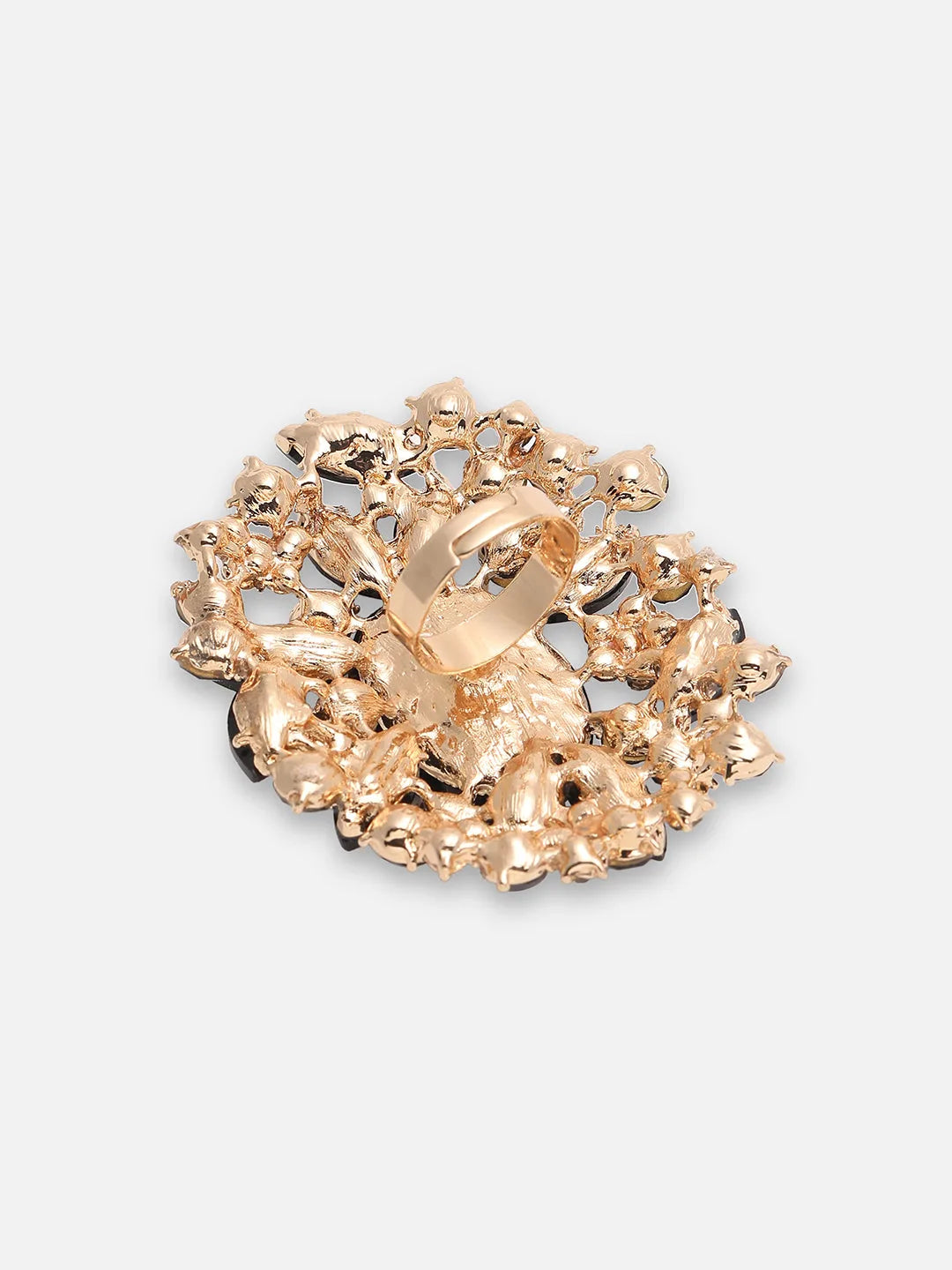 Gold Plated Party Designer Stone Ring