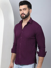 Woven Design Casual Shirt for Mens