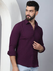 Woven Design Casual Shirt for Mens