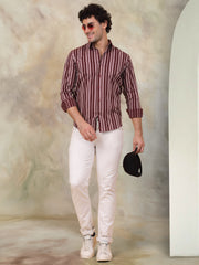 Striped Cotton Shirt for Men