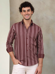 Striped Cotton Shirt for Men