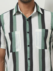 Striped Regular Fit Casual Shirt For Men