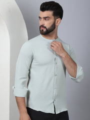 Self Design Cotton Blend Casual Shirt for Men