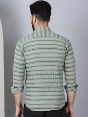 Striped Cotton Casual Shirt for Men