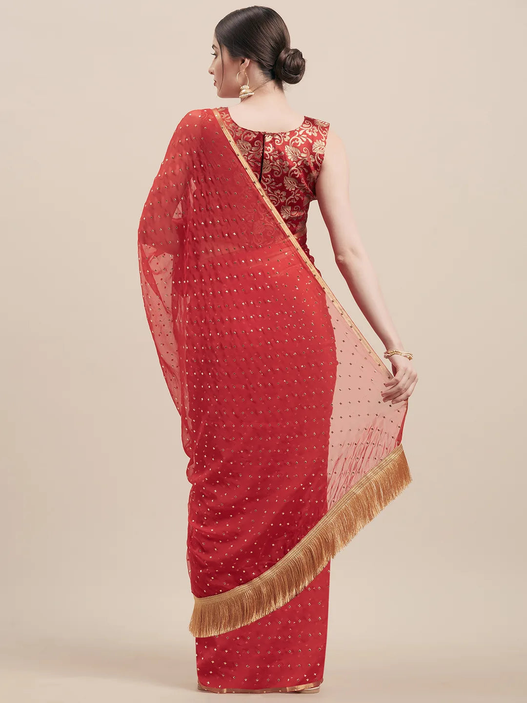 Embellished Mukaish Saree