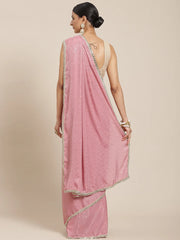 Pink Ethnic Motifs Print Sare