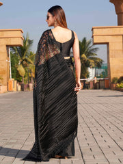 Sequinned Satin Saree