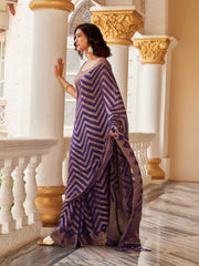 Tikhi Imli - Geometric Woven Design Zari Art Silk Ready to Wear Saree