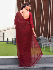 Striped Ready to Wear Saree