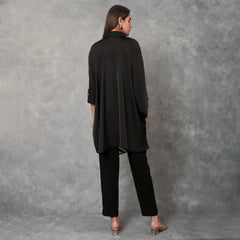 Diagonal striped kaftan