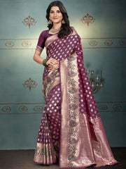 Silk Woven Work Festival Tassle Saree