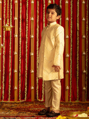 Boys' Cream Ethnic Combo Set