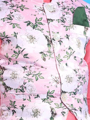 Boys' Pink Jacket, Kurta and Pyjama Set