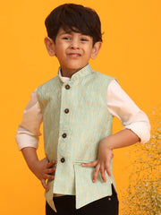 Boys' Green Nehru Jacket