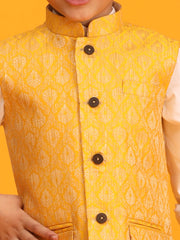 Boys' Yellow Nehru Jacket