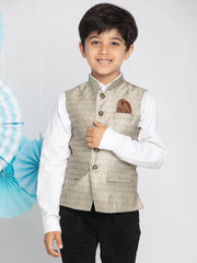 Boys' Beige Nehru Jacket