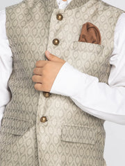 Boys' Beige Nehru Jacket