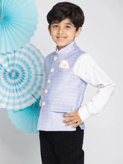 Boys' Light Blue Nehru Jacket