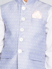 Boys' Light Blue Nehru Jacket