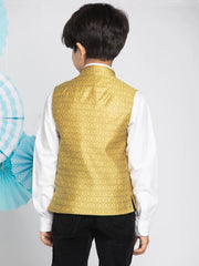 Boys' Yellow Nehru Jacket