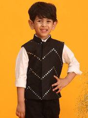 Boys' Black Nehru Jacket