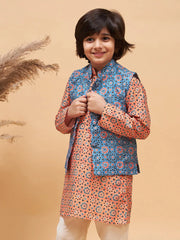 Boys’ Blue Nehru Jacket