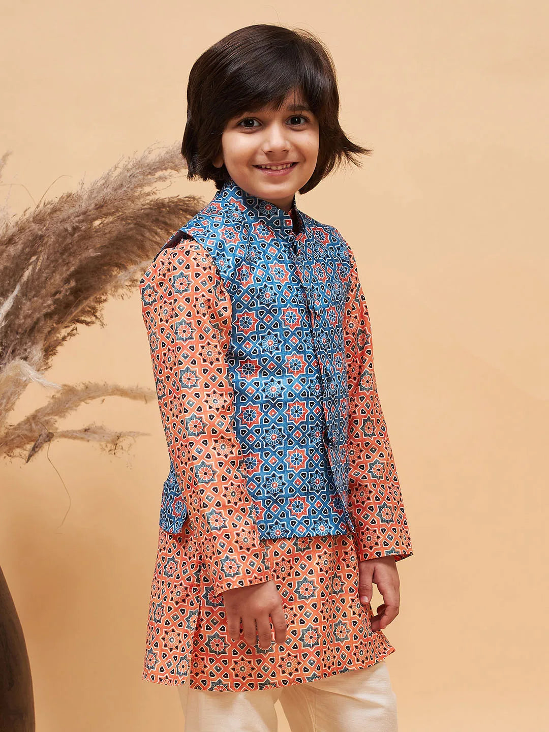 Boys’ Blue Nehru Jacket