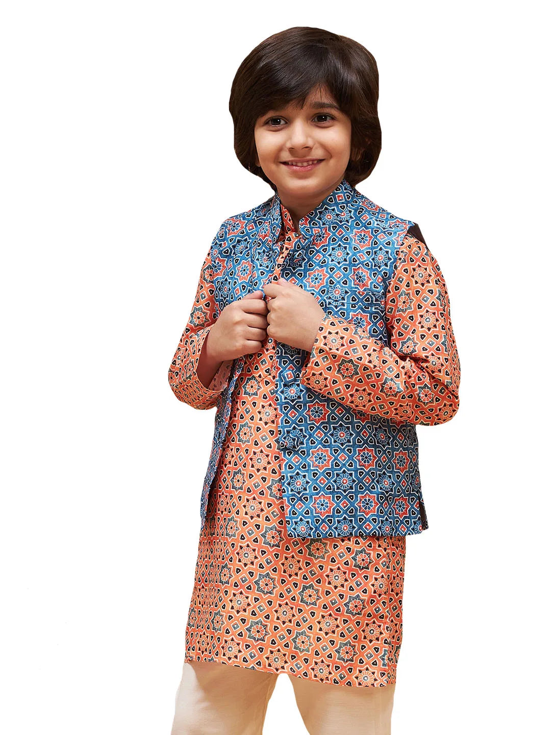 Boys’ Blue Nehru Jacket