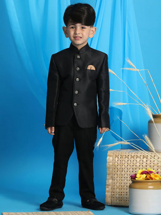 Boys' Black Jodhpuri