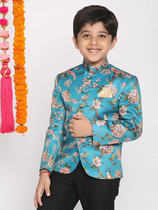 Boys' Turquoise Jodhpuri