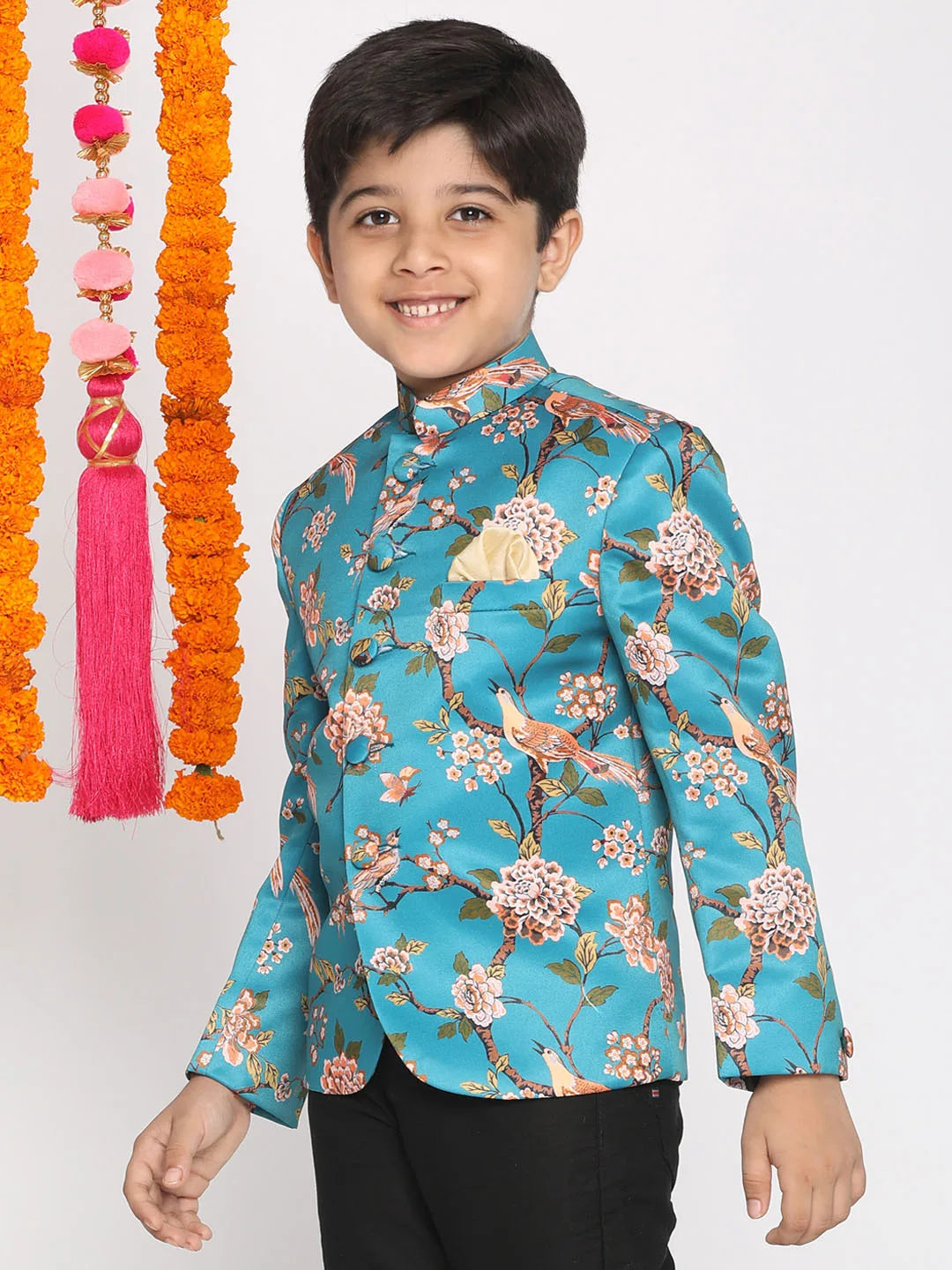 Boys' Turquoise Jodhpuri