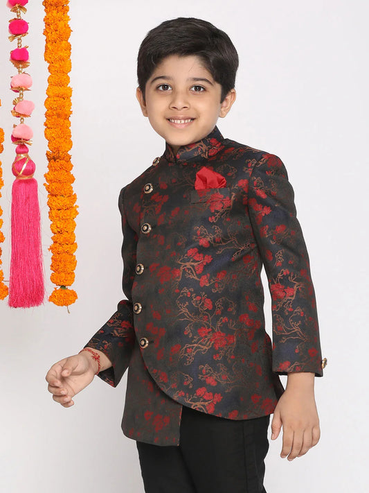 Boys' Maroon Jodhpuri