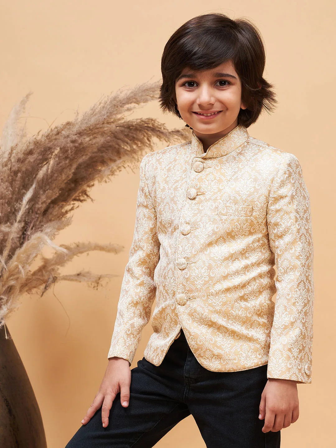 Boys' Gold Jodhpuri