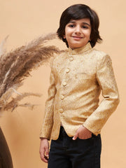 Boys' Rose Gold Jodhpuri