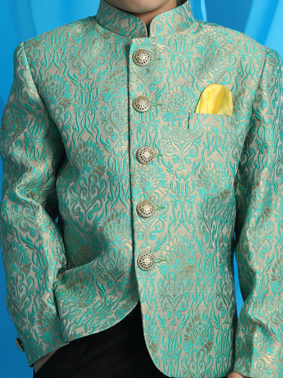 Boys' Green Jodhpuri