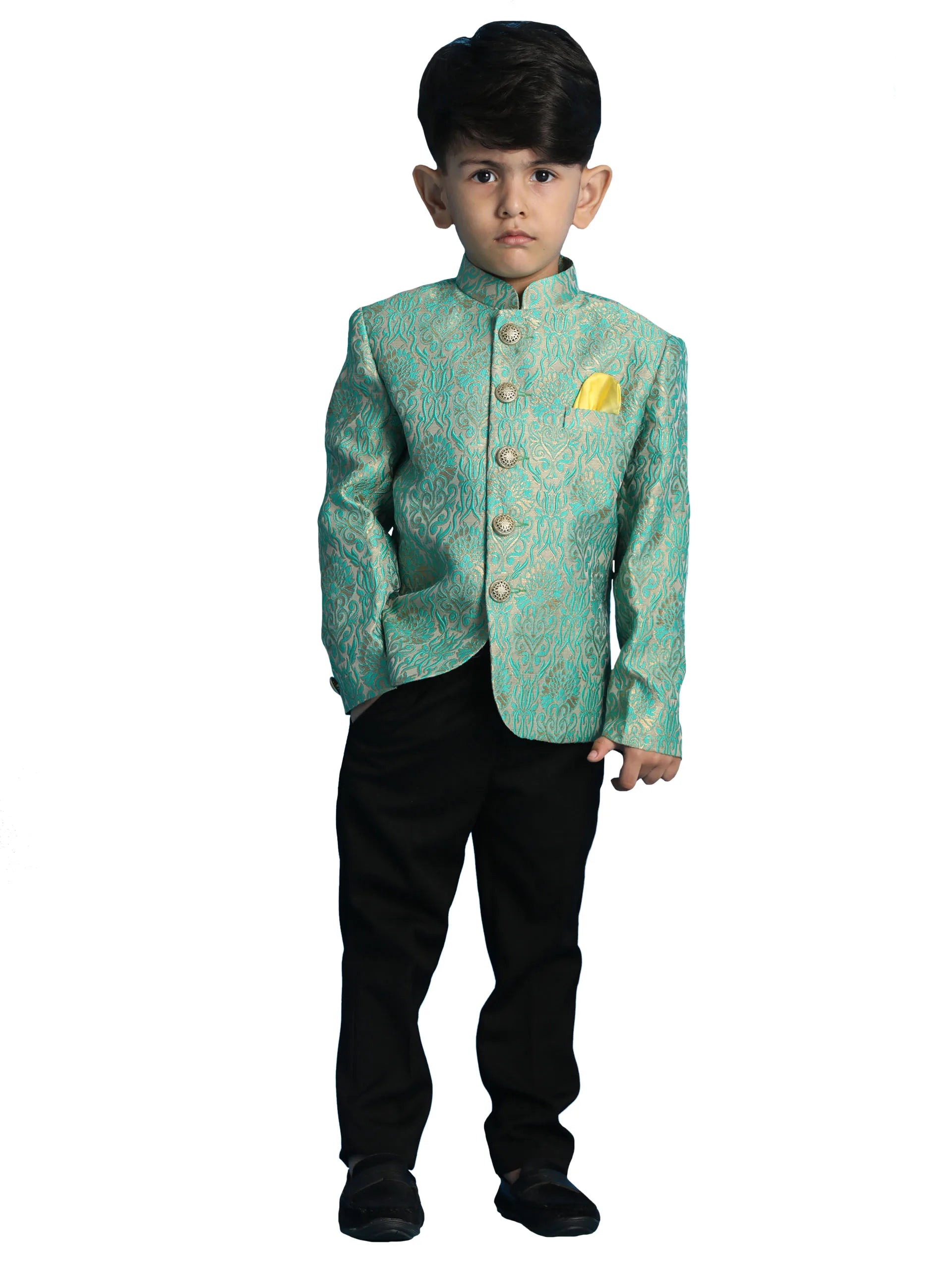 Boys' Green Jodhpuri