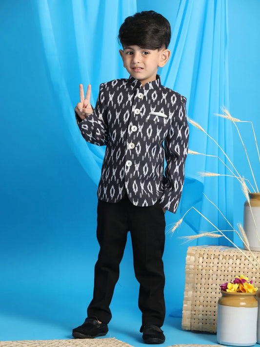 Boys' Black Jodhpuri