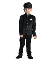 Boys' Black Jodhpuri