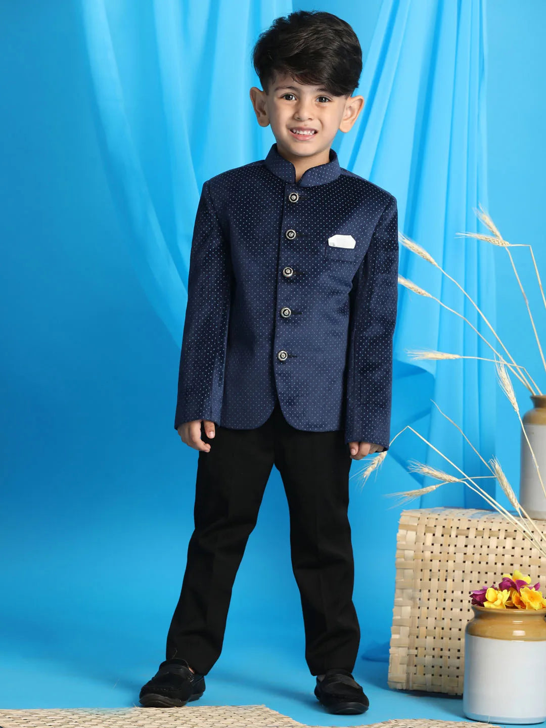 Boys' Blue Jodhpuri