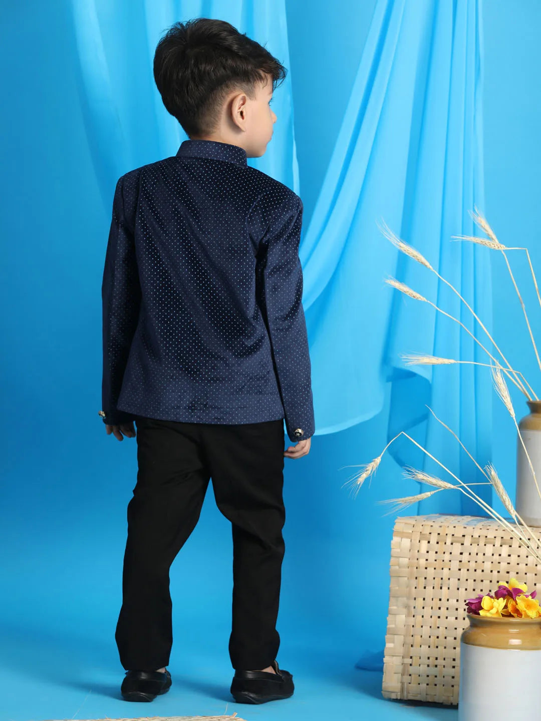 Boys' Blue Jodhpuri