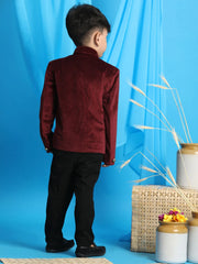 Boys' Maroon Jodhpuri