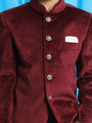 Boys' Maroon Jodhpuri